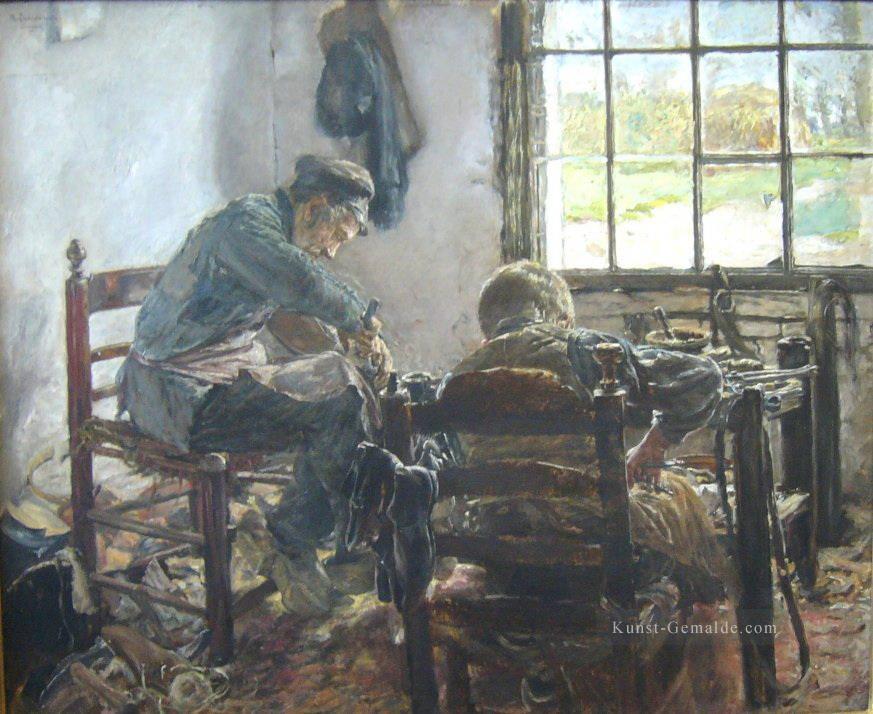 Schuhmacher 1881 Max Liebermann deutscher Impressionismus Ölgemälde